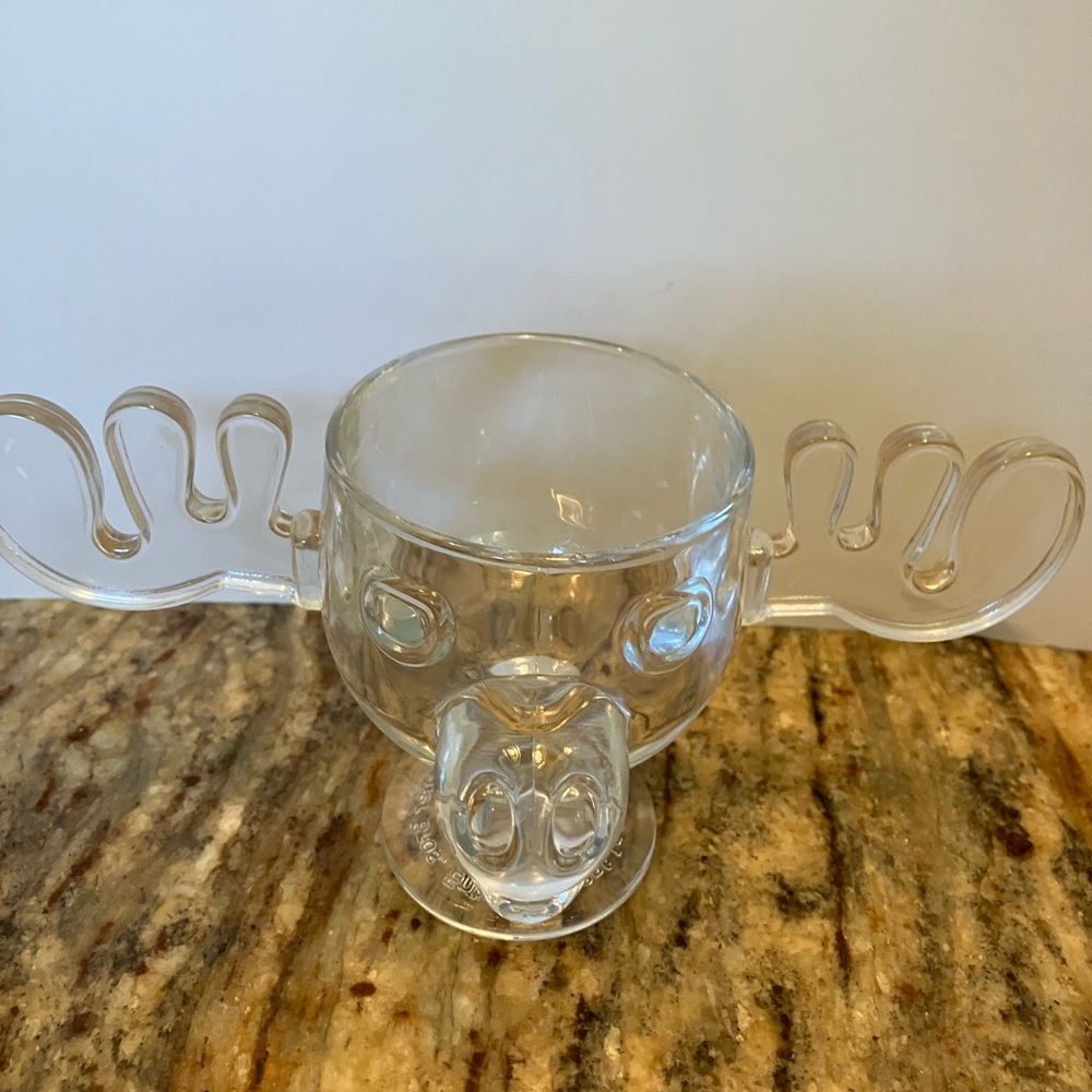 Christmas Vacation Clark Griswold Moose head Mug Cup NWT Glass Drinking